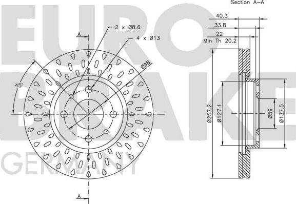 Eurobrake 5815202336 - Disque de frein cwaw.fr