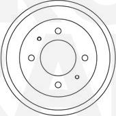 Eurobrake 5825253401 - Tambour de frein cwaw.fr