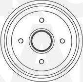 Eurobrake 5825253713 - Tambour de frein cwaw.fr