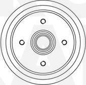 Eurobrake 5825252538 - Tambour de frein cwaw.fr