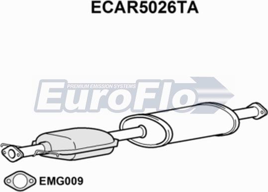 EuroFlo ECAR5026TA - Catalyseur cwaw.fr