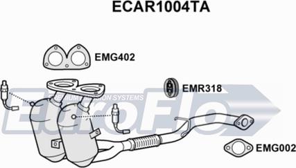 EuroFlo ECAR1004TA - Catalyseur cwaw.fr