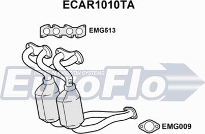 EuroFlo ECAR1010TA - Catalyseur cwaw.fr