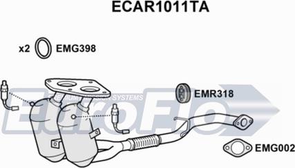 EuroFlo ECAR1011TA - Catalyseur cwaw.fr