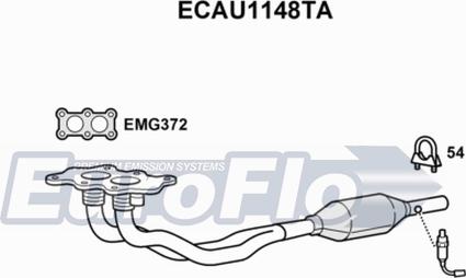 EuroFlo ECAU1148TA - Catalyseur cwaw.fr