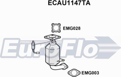 EuroFlo ECAU1147TA - Catalyseur cwaw.fr