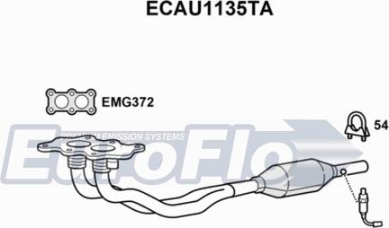 EuroFlo ECAU1135TA - Catalyseur cwaw.fr