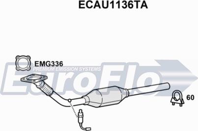 EuroFlo ECAU1136TA - Catalyseur cwaw.fr