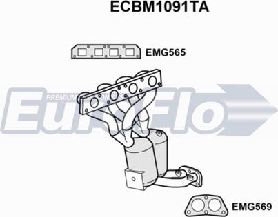 EuroFlo ECBM1091TA - Catalyseur cwaw.fr