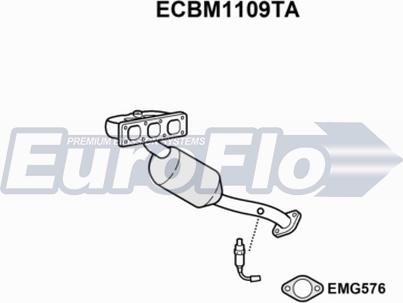 EuroFlo ECBM1109TA - Catalyseur cwaw.fr