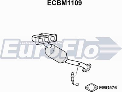 EuroFlo ECBM1109 - Catalyseur cwaw.fr