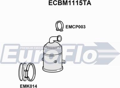 EuroFlo ECBM1115TA - Catalyseur cwaw.fr