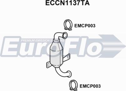 EuroFlo ECCN1137TA - Catalyseur cwaw.fr