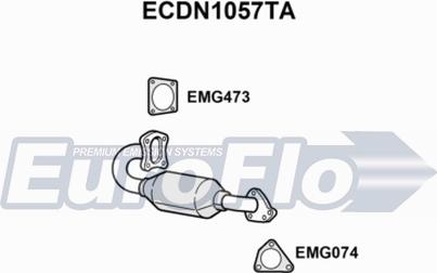 EuroFlo ECDN1057TA - Catalyseur cwaw.fr