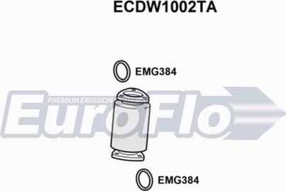 EuroFlo ECDW1002TA - Catalyseur cwaw.fr