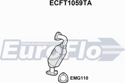 EuroFlo ECFT1059TA - Catalyseur cwaw.fr