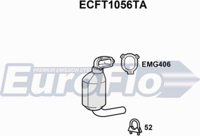 EuroFlo ECFT1056TA - Catalyseur cwaw.fr