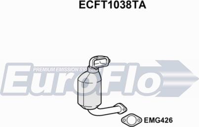 EuroFlo ECFT1038TA - Catalyseur cwaw.fr