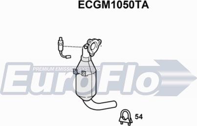 EuroFlo ECGM1050TA - Catalyseur cwaw.fr