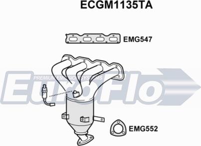 EuroFlo ECGM1135TA - Catalyseur cwaw.fr