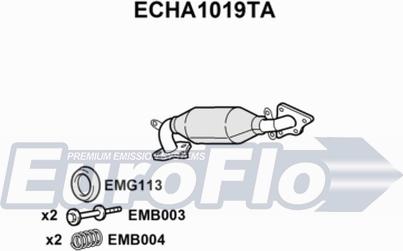 EuroFlo ECHA1019TA - Catalyseur cwaw.fr