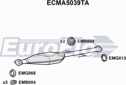 EuroFlo ECMA5039TA - Catalyseur cwaw.fr