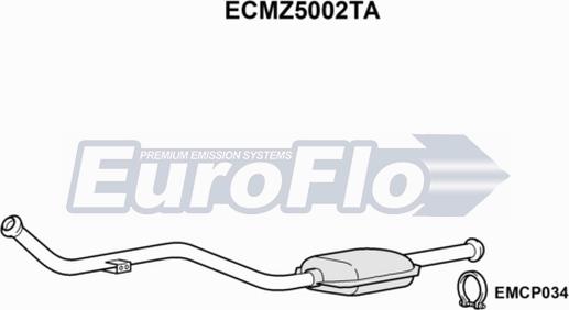 EuroFlo ECMZ5002TA - Catalyseur cwaw.fr