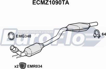 EuroFlo ECMZ1090TA - Catalyseur cwaw.fr