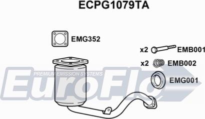 EuroFlo ECPG1079TA - Catalyseur cwaw.fr