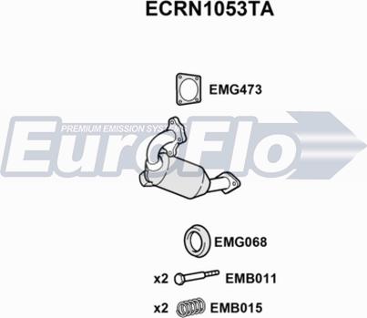 EuroFlo ECRN1053TA - Catalyseur cwaw.fr