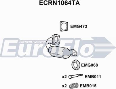 EuroFlo ECRN1064TA - Catalyseur cwaw.fr