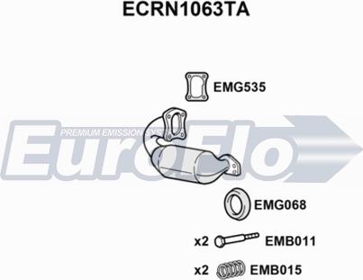 EuroFlo ECRN1063TA - Catalyseur cwaw.fr