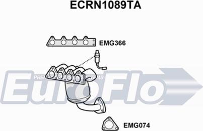 EuroFlo ECRN1089TA - Catalyseur cwaw.fr