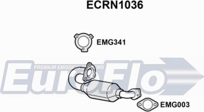 EuroFlo ECRN1036 - Catalyseur cwaw.fr