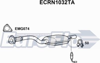 EuroFlo ECRN1032TA - Catalyseur cwaw.fr