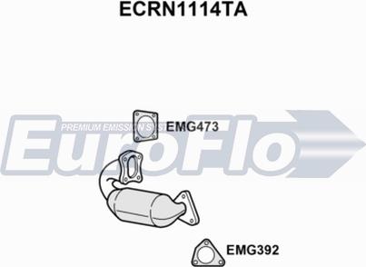 EuroFlo ECRN1114TA - Catalyseur cwaw.fr