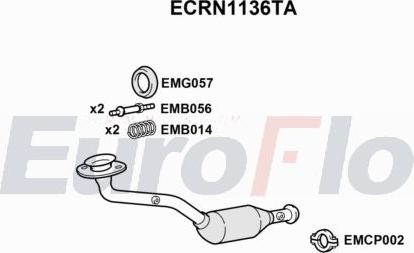 EuroFlo ECRN1136TA - Catalyseur cwaw.fr