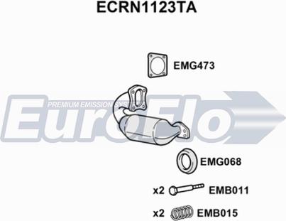 EuroFlo ECRN1123TA - Catalyseur cwaw.fr