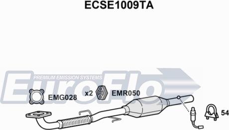 EuroFlo ECSE1009TA - Catalyseur cwaw.fr