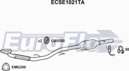 EuroFlo ECSE1021TA - Catalyseur cwaw.fr