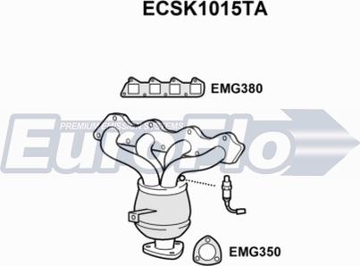 EuroFlo ECSK1015TA - Catalyseur cwaw.fr