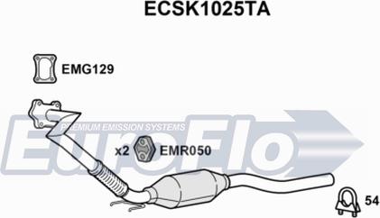 EuroFlo ECSK1025TA - Catalyseur cwaw.fr