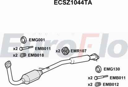 EuroFlo ECSZ1044TA - Catalyseur cwaw.fr