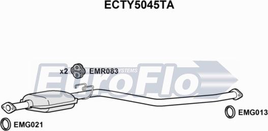 EuroFlo ECTY5045TA - Catalyseur cwaw.fr