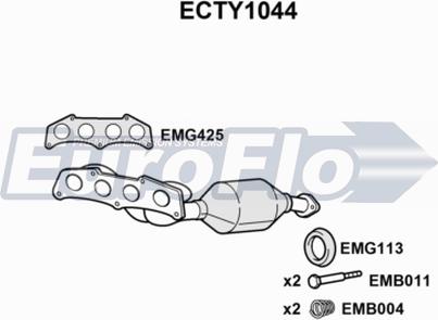 EuroFlo ECTY1044 - Catalyseur cwaw.fr