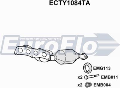 EuroFlo ECTY1084TA - Catalyseur cwaw.fr