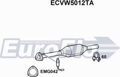 EuroFlo ECVW5012TA - Catalyseur cwaw.fr