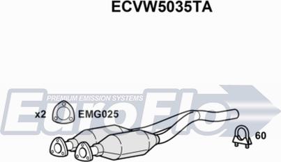 EuroFlo ECVW5035TA - Catalyseur cwaw.fr