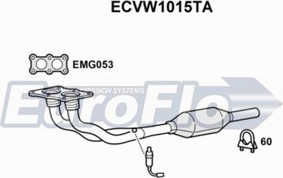 EuroFlo ECVW1015TA - Catalyseur cwaw.fr