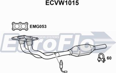 EuroFlo ECVW1015 - Catalyseur cwaw.fr